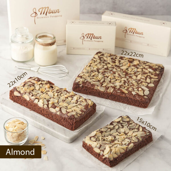 mbun brownies panggang almond